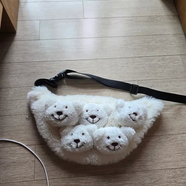 [BUNJANG] Japanese Artist "Teddy Bear" Hip Pack / 일본작가님 곰돌이 힙색