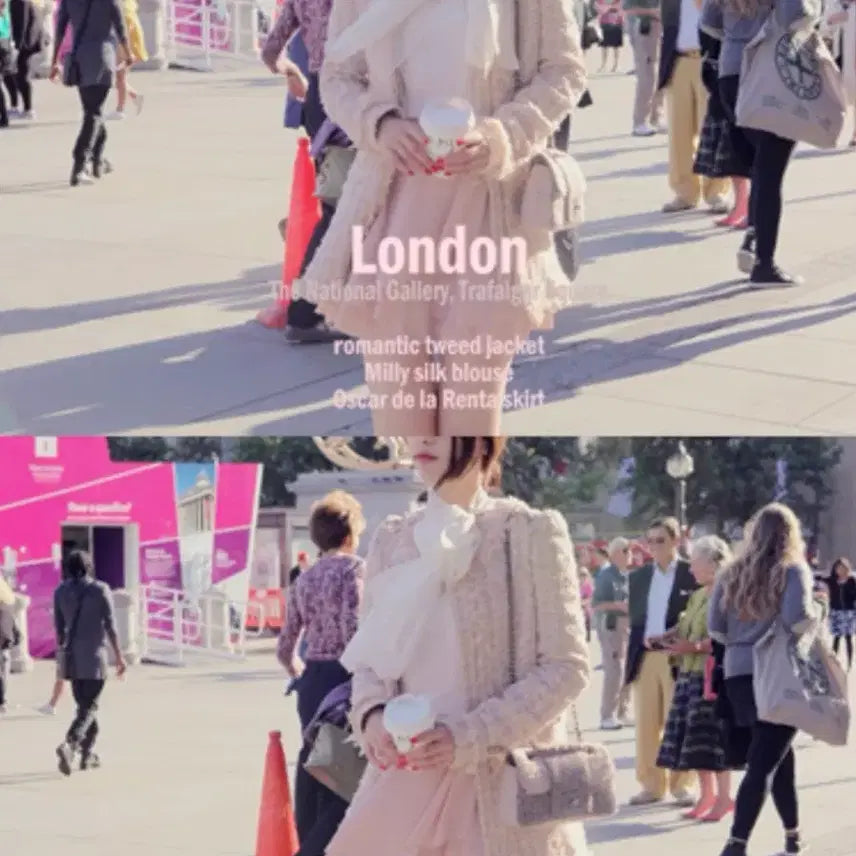 [BUNJANG] Milkcocoa Tweed Jacket (Ivory, Size S) / 밀크코코아 트위드 s