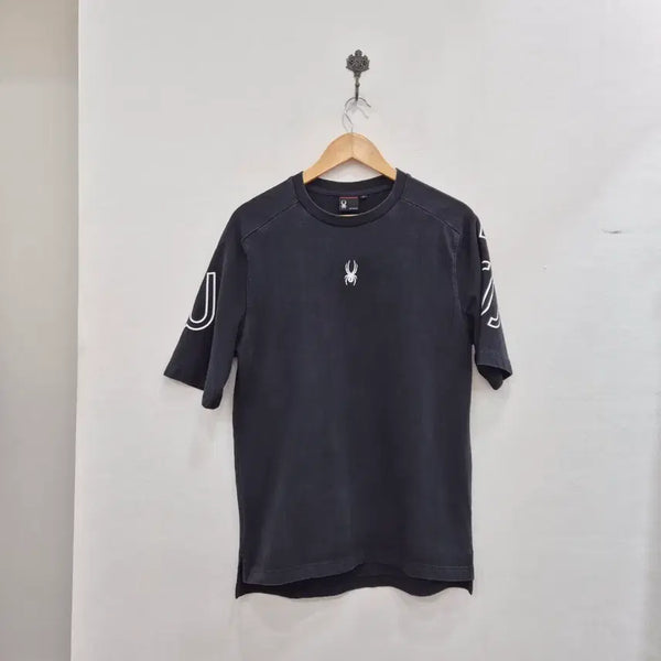 [BUNJANG] Spider Black Short Sleeve T-Shirt / 스파이더 블랙 반팔 티셔츠 프린팅