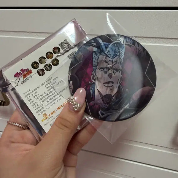 [BUNJANG] JoJo's Bizarre Adventure Polnareff Lenticular Badge / 죠죠의 기묘한 모험 렌티큘러 뱃지 폴나레프