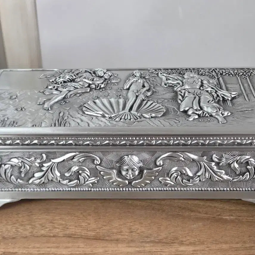 [BUNJANG] Antique Pewter Jewelry Box (The Birth of Venus) / 앤틱 주석 보석함 (비너스의 탄생)