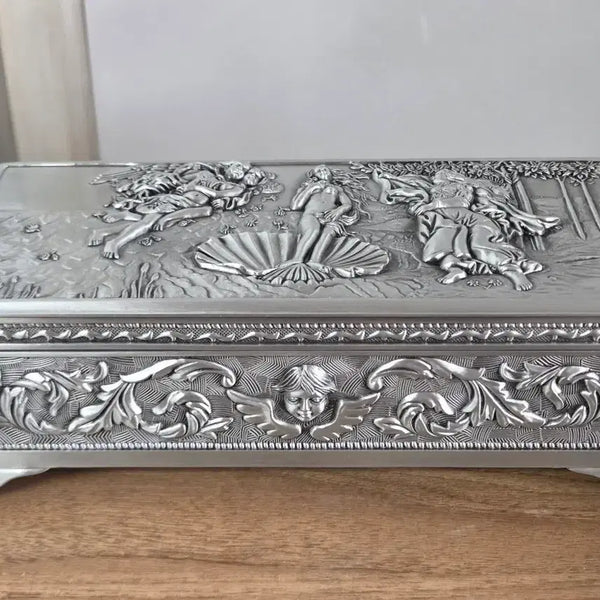[BUNJANG] Antique Pewter Jewelry Box (The Birth of Venus) / 앤틱 주석 보석함 (비너스의 탄생)