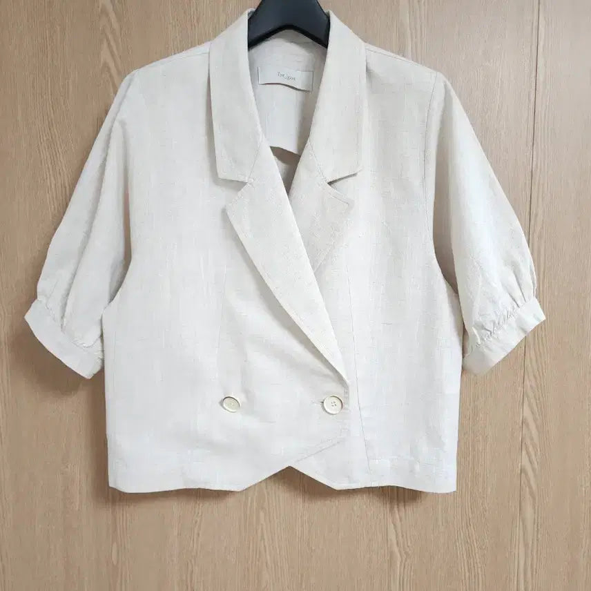 [BUNJANG] The Izzat Cropped Double Jacket / 더아이잗) 크롭 더블 자켓