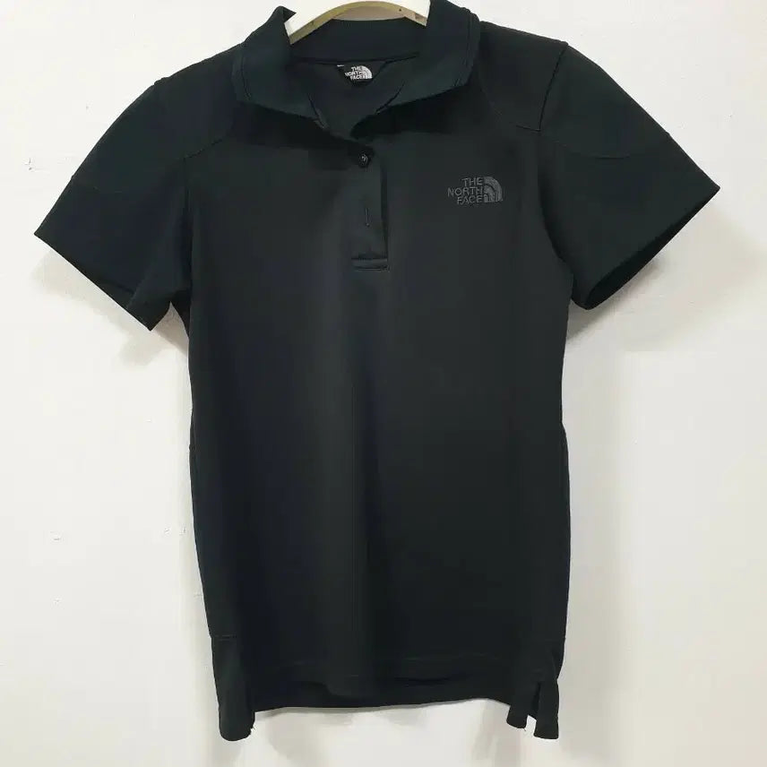 [BUNJANG] The North Face Black Short Sleeve Polo T-Shirt Size 85 / 노스페이스 검정색 반팔 카라 티셔츠 85사이즈