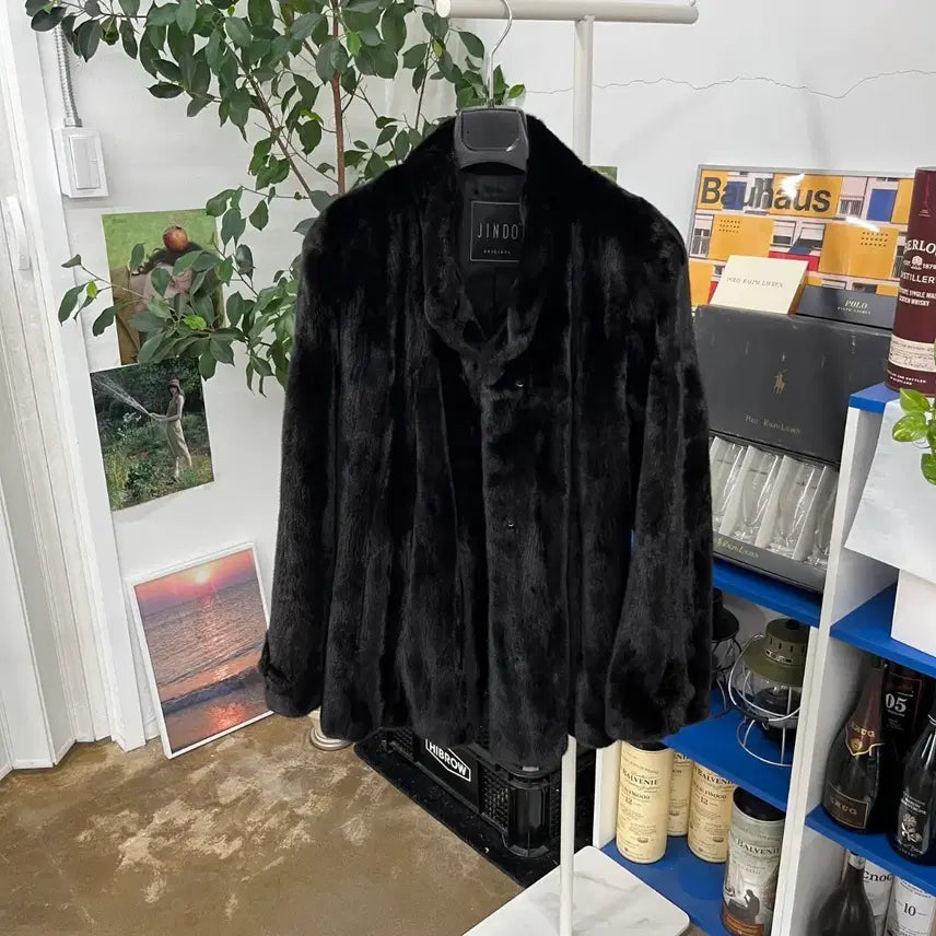 [BUNJANG] Jindo Furs Diana Black Mink Short Coat Size 94 / 진도 모피 다이아나 블랙 밍크 숏코트 94