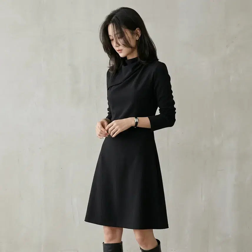 [BUNJANG] COS Black Turtleneck Long Dress / 코스 롱 원피스 ~55