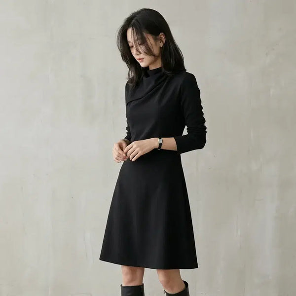 [BUNJANG] COS Black Turtleneck Long Dress / 코스 롱 원피스 ~55