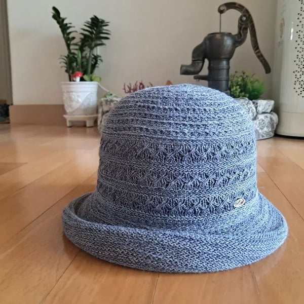 [BUNJANG] Crocodile Mesh Bucket Hat - Blue / [새제품] 크로커다일 망사 벙거지 모자 블루계열