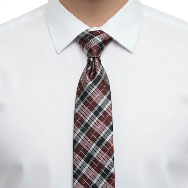 [BUNJANG] LANCETTI MILANO Check Pattern Silk Tie / 란체티 밀라노 체크패턴 실크넥타이