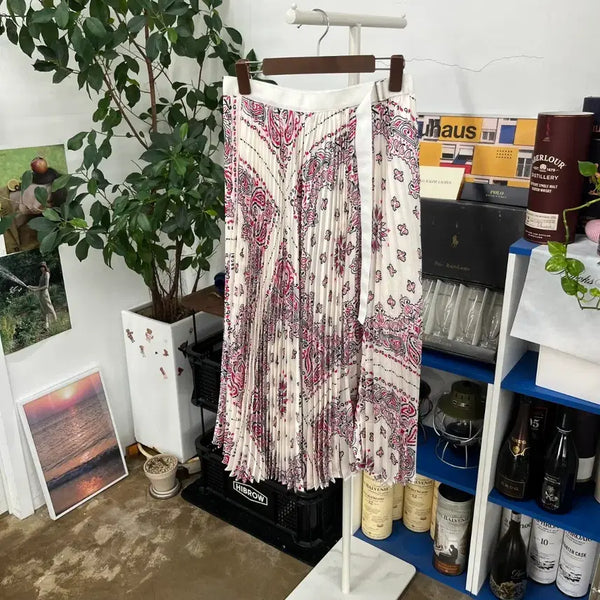 [BUNJANG] Sacai Paisley Pleated Skirt Size 1 / 사카이 페이즐리 플리츠 스커트 1