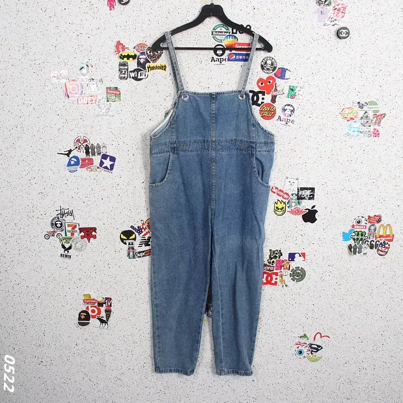 [BUNJANG] Simply Denim Strap Overalls Pants / 여성S / 심플리 데님 끈 멜빵바지BL 12-4