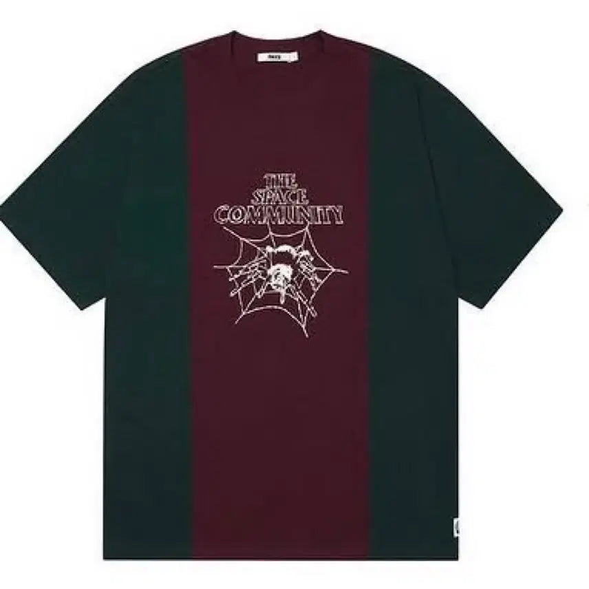 [BUNJANG] Fuzz Color Block T-shirt XL / 퍼즈 fuzz 배색 반팔 XL
