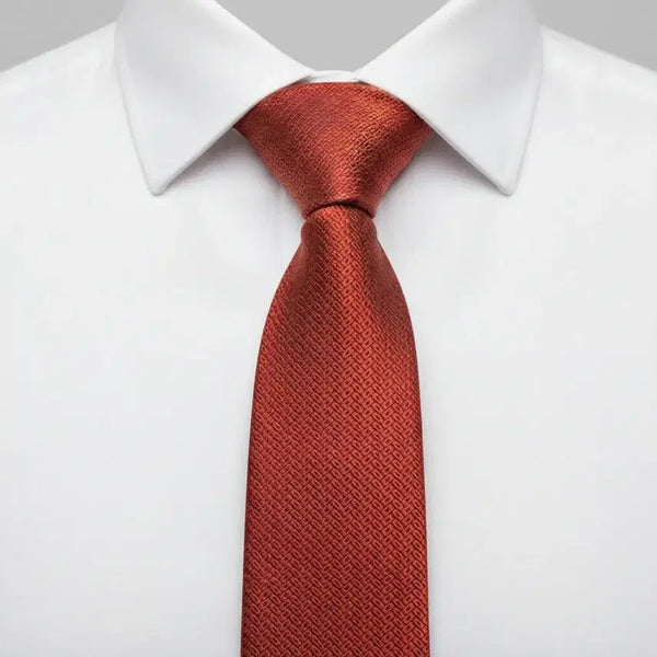 [BUNJANG] Zilli Red Pattern Silk Necktie / 빨질레리 레드 패턴 실크넥타이