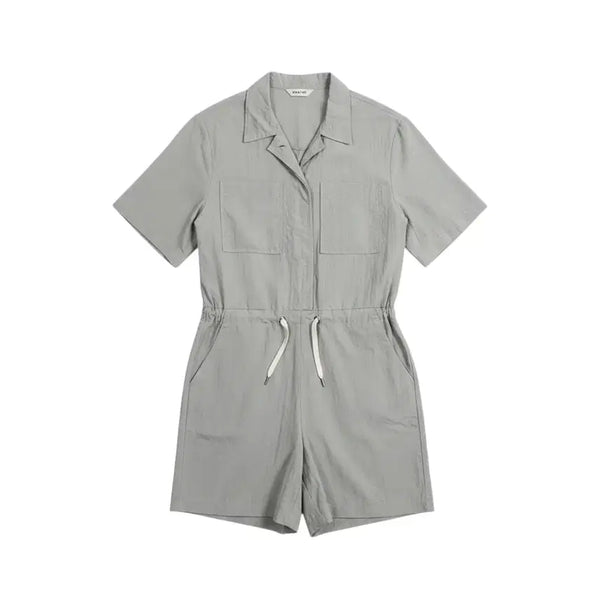 [BUNJANG] Lowell String Short Sleeve Shirt Jumpsuit / 여성F / 로웰 스트링 반팔 셔츠 점프수트MT 12-5