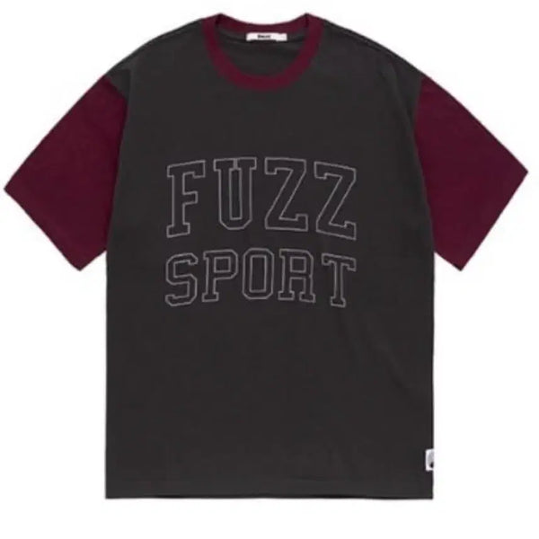 [BUNJANG] FUZZ Sport T-Shirt Black/Burgundy XL / FUZZ 퍼즈 SPORT 반팔 티셔츠 블랙/버건 xl