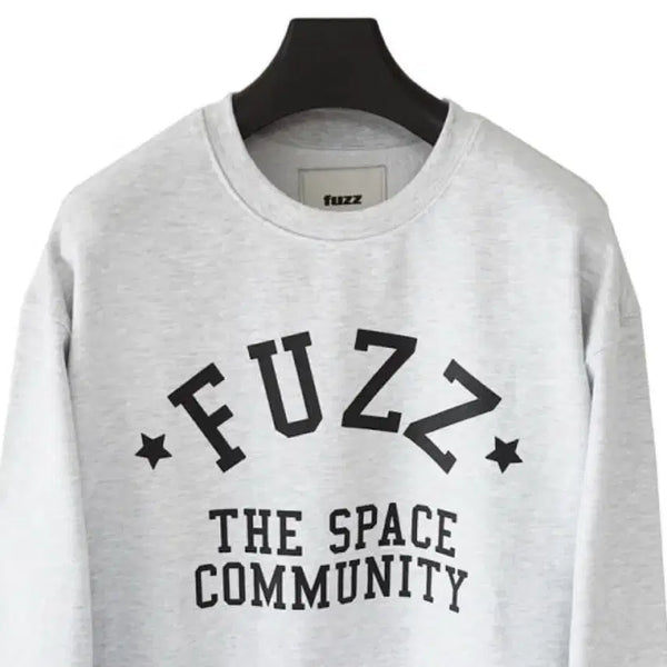 [BUNJANG] FUZZ Grey "THE SPACE COMMUNITY" Sweatshirt L / fuzz 회색 맨투맨 티셔츠 퍼즈 L