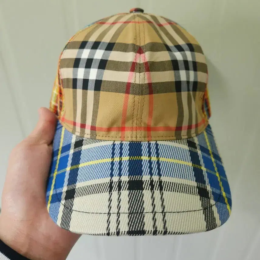 [BUNJANG] Burberry Check Mix Baseball Cap S/M / 버버리 체크 믹스 볼캡 S/M