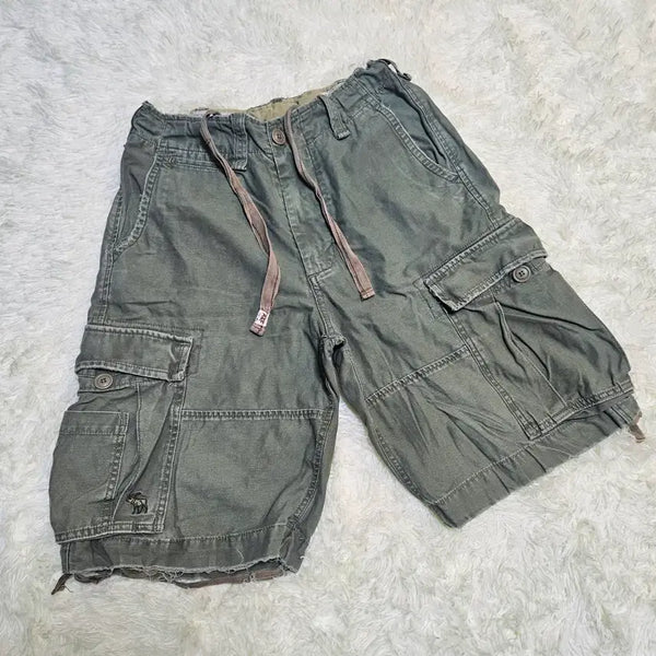[BUNJANG] Abercrombie & Fitch Y2k Vintage Khaki Wash Bermuda Shorts 30 / 아베크롬비 Y2k 빈티지 카키 워싱 버뮤다 팬츠 반바지 30