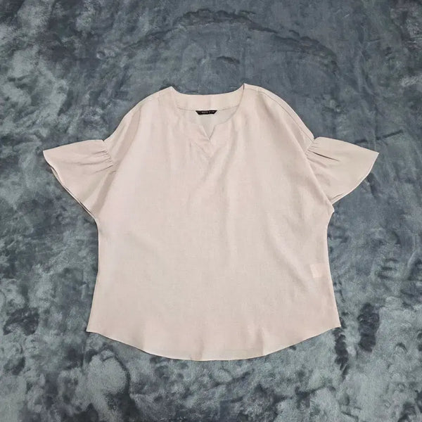 [BUNJANG] Women's Mesh Short-Sleeve Blouse / (77)여성 메시제이 반팔 티 블라우스
