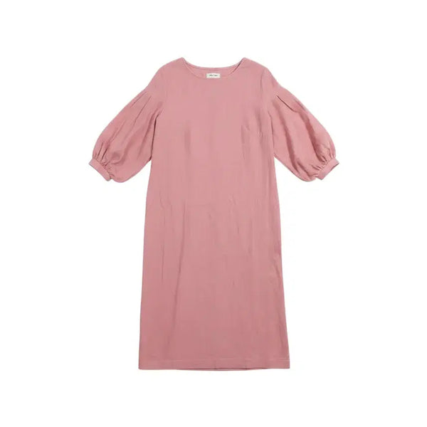 [BUNJANG] Women's Simple Balloon Fit Linen Pink Dress / 여성F / 심플리 벌룬핏 린넨 핑크 원피스PK 12-8