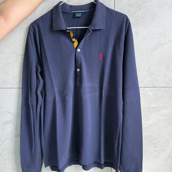 [BUNJANG] Polo Ralph Lauren Navy Long Sleeve Polo Shirt XL / 폴로 랄프로렌 네이비 긴팔 카라티