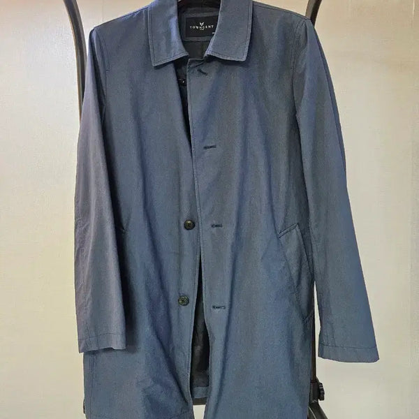 [BUNJANG] Towncent Men's Blue Tone Trench Coat Size 100 / 타운젠트 남성 블루 톤 트렌치 코트 100