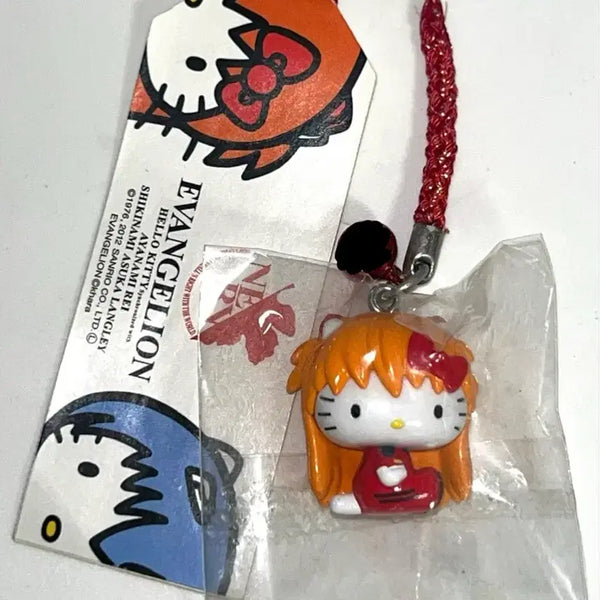 [BUNJANG] Evangelion Asuka Kitty Strap / 에반게리온 아스카 키티스트랩 고전 키티