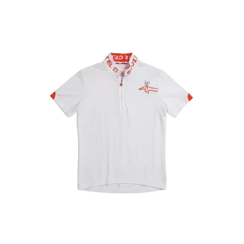 [BUNJANG] Louis Castel Women's Half-Zip Golf Polo Shirt / 여성100/ 루이까스텔 반집업 골프 카라티셔츠