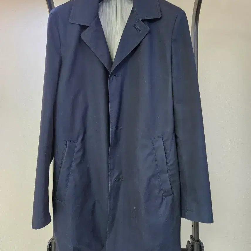 [BUNJANG] Townsgent Navy Men's Trench Coat / 타운젠트 네이비 남성 트렌치 코트