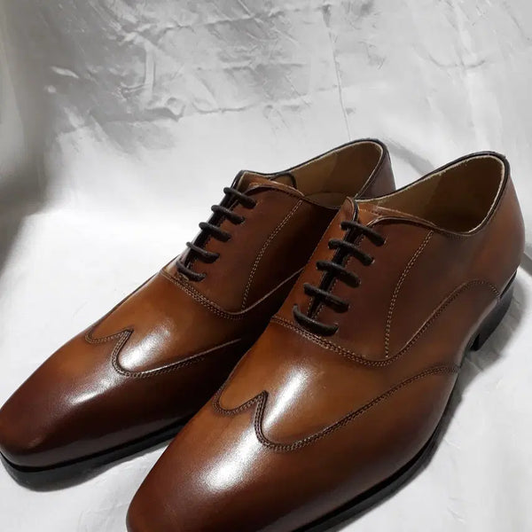 [BUNJANG] Vittorio Martire Wingtip Dress Shoes - Italian Handmade Leather (Size 42) / [판매] Vittorio Martire 비토리오 마르티레 윙팁 42
