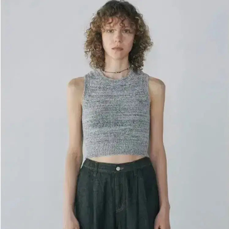 [BUNJANG] Diagonal Back Slit Terry Knit Top / 다이애그널 백슬릿 테리 니트탑 back slit terry knit