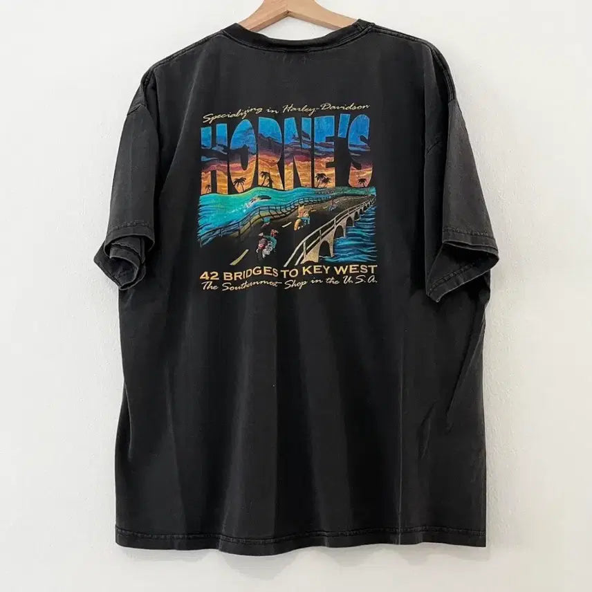 [BUNJANG] 90s Vintage Hanes Biker Shop T-Shirt XL / 90s 빈티지 Hanes 티셔츠 XL