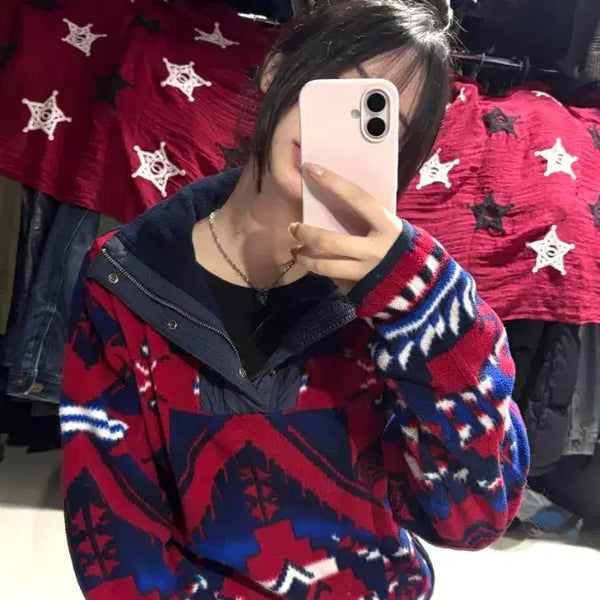 [BUNJANG] Polo Ralph Lauren Navajo Anorak Fleece Jacket / 폴로 랄프로렌 나바호 아노락 후리스 자켓