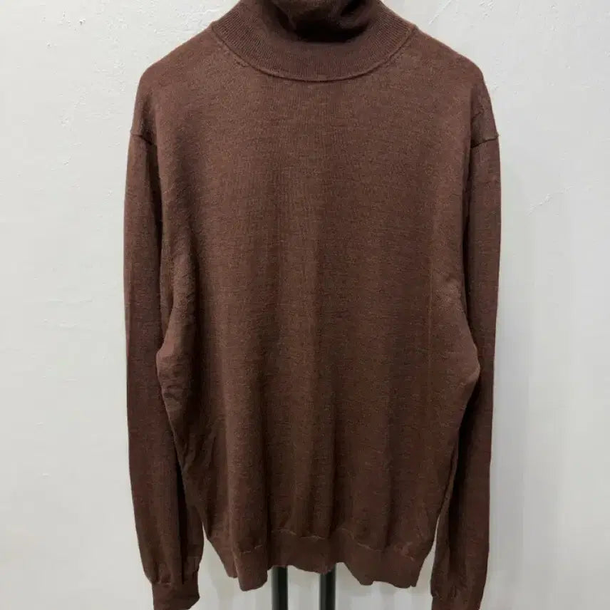 [BUNJANG] Suit Supply 22SS Men's Brown Turtleneck Knit (Size L) / 정품) 수트서플라이 22ss 브라운 목폴라 니트 L