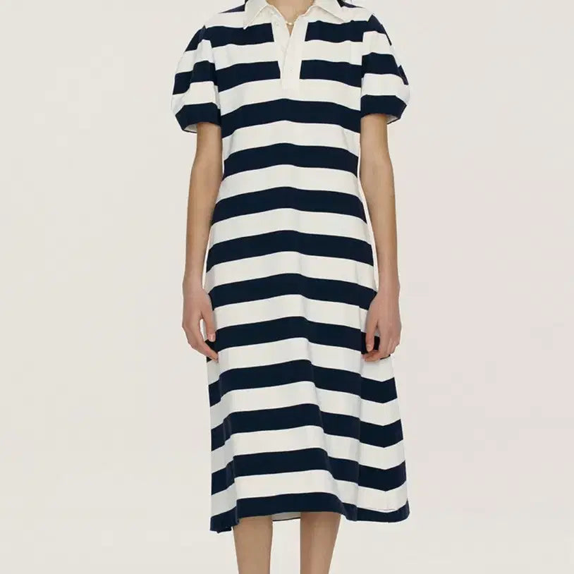 [BUNJANG] Andyou Striped Long Dress / Andyou 스트라이프 롱 원피스