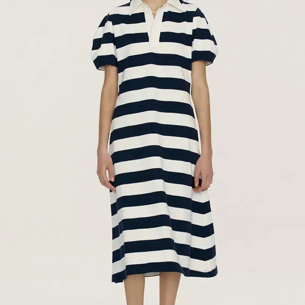 [BUNJANG] Andyou Striped Long Dress / Andyou 스트라이프 롱 원피스