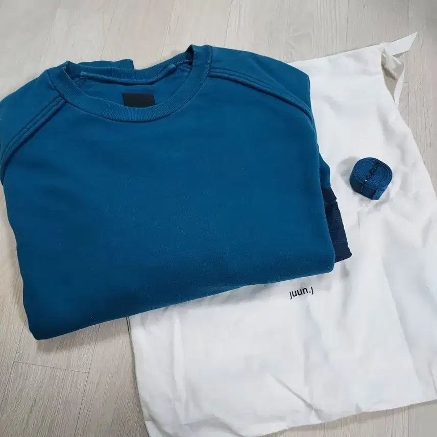 [BUNJANG] Juun.J MA-1 Teal Sweatshirt Size S / 준지 ma - 1 청록 맨투맨 S