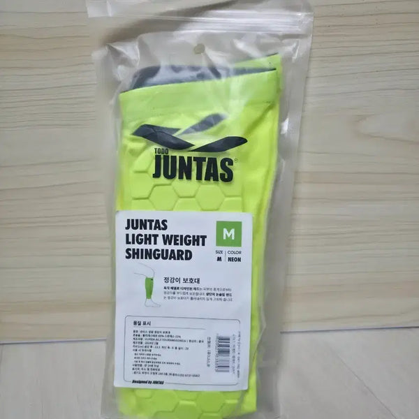 [BUNJANG] JUNTAS Neon Shin Guards M Size / JUNTAS 정강이 보호대 네온 M 사이즈