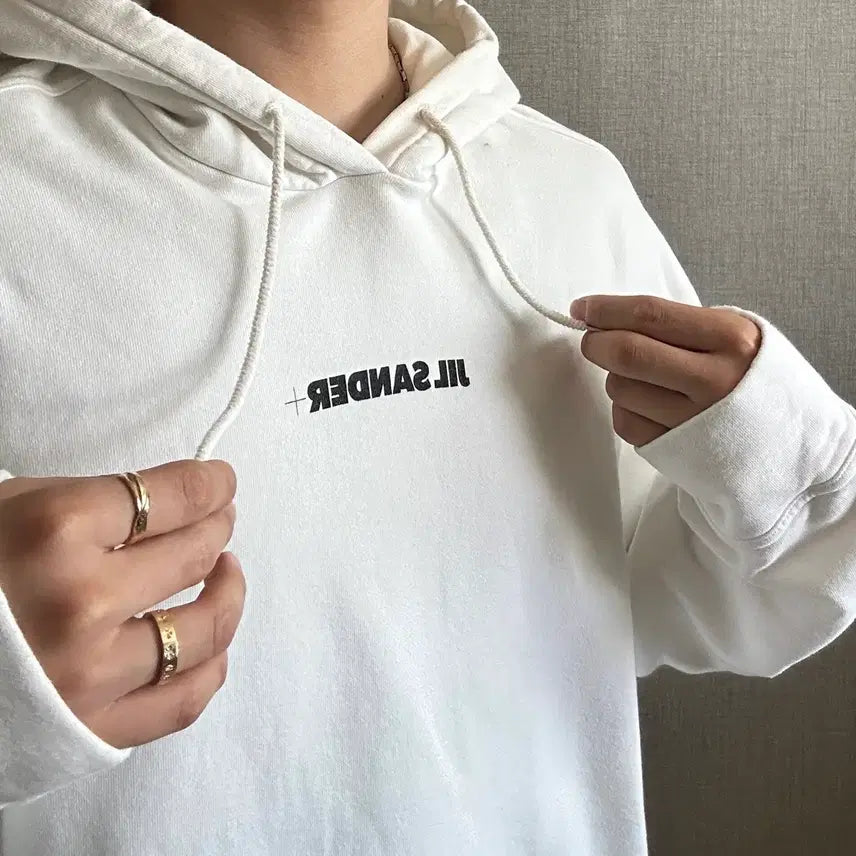 [BUNJANG] Jil Sander Mid Logo Hoodie / Jil Sander 질 샌더 미드로고 후드티