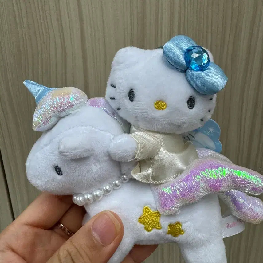 [BUNJANG] Sanrio Hello Kitty Unicorn Plush Keychain / 일본정품 산리오 헬로키티 유니콘 인형 키링 새상품