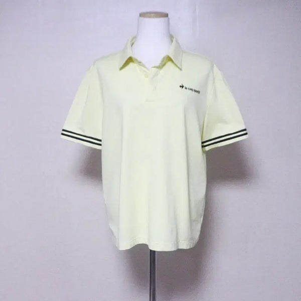 [BUNJANG] Le Coq Sportif Golf Women's Short Sleeve Polo T-Shirt Yellow Size 77 / 르꼬끄 골프 여성77 반팔 티셔츠(6)