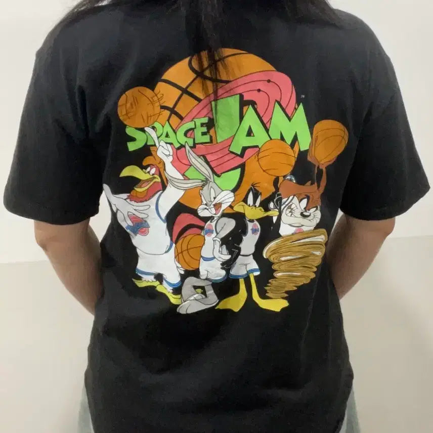 [BUNJANG] Space Jam Looney Tunes Big Logo Short Sleeve Baseball Jersey / Space jam 스페이스잼 루니툰 빅로고 반팔 베이스볼 져지