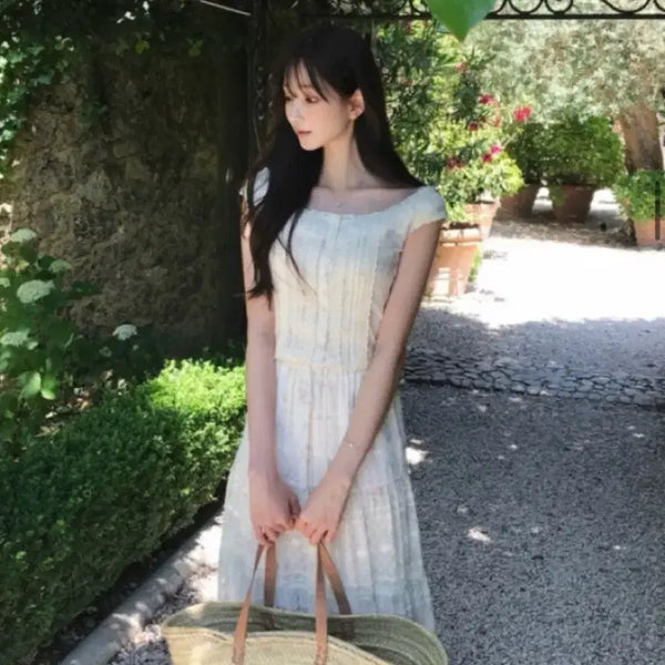 [BUNJANG] La Belle Blanc Clara Rose Fabric Top S + Skirt / 새상품) 라벨르블랑 클라라 로즈 패브락 탑S + 스커트