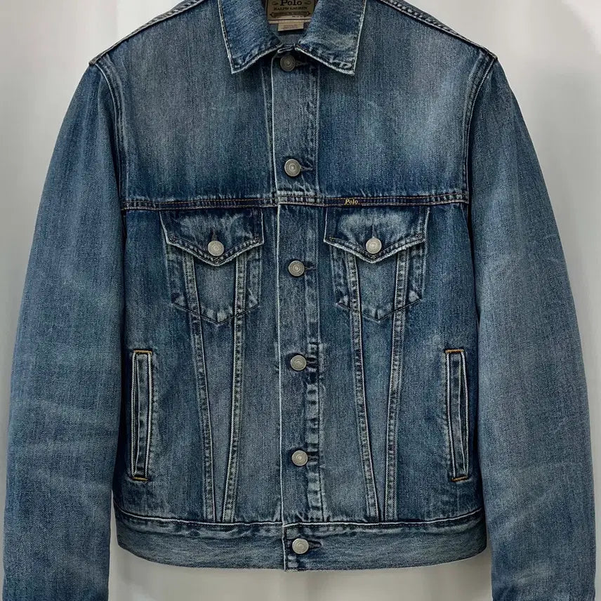 [BUNJANG] Polo Ralph Lauren Mexico Faded Denim Trucker Jacket / 폴로 랄프로렌 멕시코 페이디드 데님 트러커 자켓