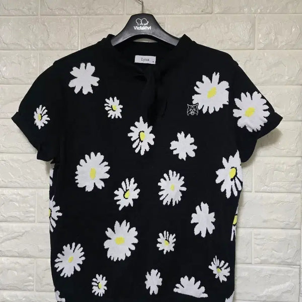 [BUNJANG] Links Women's Daisy Print Golf Shirt / 링스 골프셔츠 95(66)
