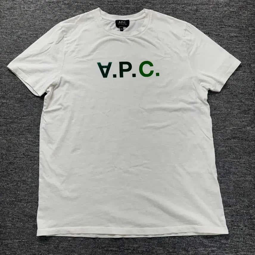 [BUNJANG] A.P.C. Green Logo T-Shirt / XXL 아페쎄 A.P.C 그린로고 티셔츠