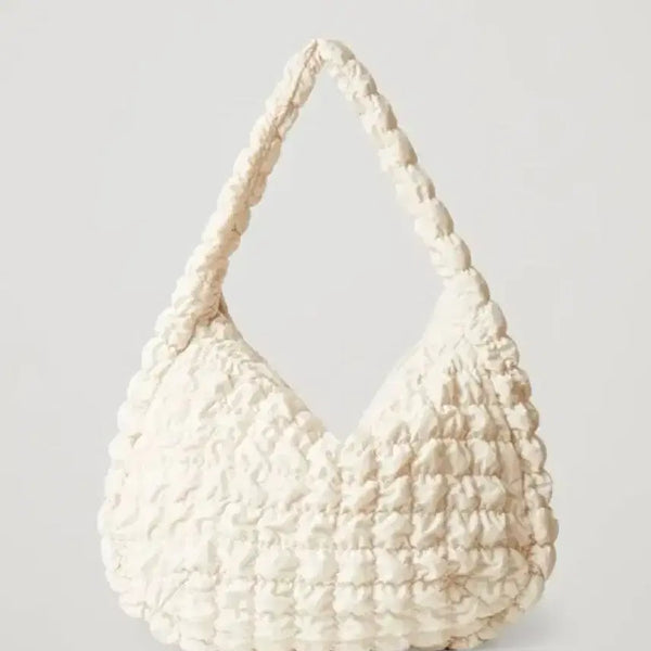 [BUNJANG] COS Quilted Oversized Shoulder Bag White / cos 퀄티드 오버사이즈 화이트
