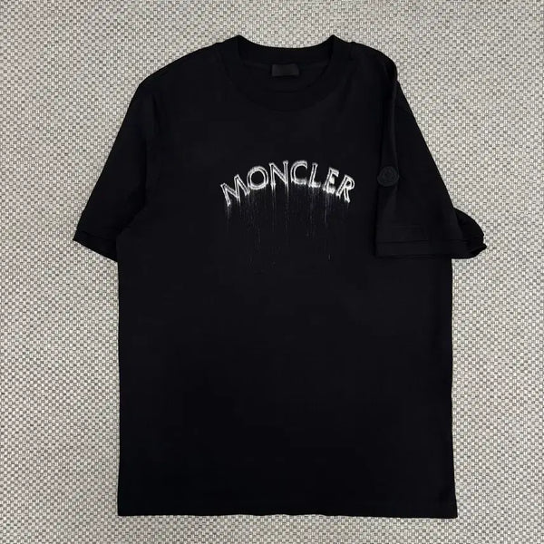 [BUNJANG] Moncler Black Logo Patch Short Sleeve T-Shirt / [L]몽클레어 블랙와펜 반팔티