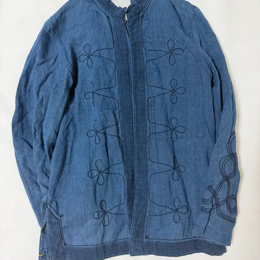[BUNJANG] Visvim Indigo Cotton Linen Shirt Jacket Size 2 / 비즈빔(Visvim) 셔츠, 자켓(인디고 코튼 린넨), 사이즈 2