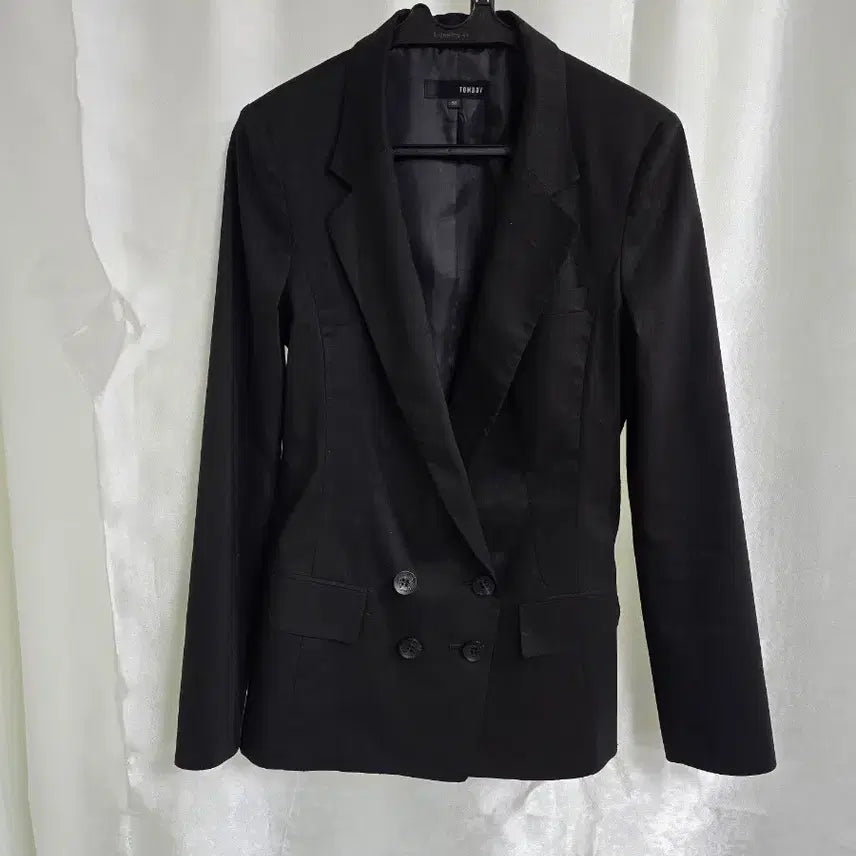 [BUNJANG] Tomboy Black Double-Breasted Jacket / TOMBOY 블랙 더블 브레스트 자켓 (2082)